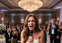 He thought I was busy fixing my veil, but I heard every word of his cruel confession through the open speakerphone—so I took the microphone and exposed him live in front of three hundred wedding guests.