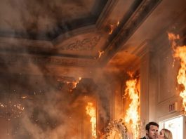On our wedding night, my husband left me trapped beneath a burning chandelier to rescue his sister-in-law. Then I saw them kissing outside. They believed the fire would silence me forever. But I survived, and six words exposed the secret they’d desperately tried to hide: “Check the cameras beneath the ballroom.”
