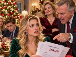 At The Christmas Party, Dad Gave Me A “Gift.” Inside Was A $50,000 Debt, And He Said, “You Will Pay This.” Mom Smirked. I Didn’t Argue. That Night, I Left In Silence. The Next Morning, The Family Group Chat Was Flooded With Angry Messages In All Caps.