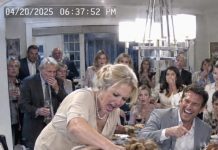 At Easter dinner, my mother-in-law grabbed my neck and shoved my face into hot mashed potatoes while I was seven months pregnant. My husband burst out laughing in front of twenty relatives. I silently wiped my face, then reached into my apron. His smile vanished.