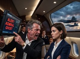 Humiliated by my fiancé’s millionaire father on his private jet, I held my head high. When my ID flashed a red security alert as ‘Admiral Ghost’ and two F-22s appeared for my protection, his mocking smirk turned into sheer disbelief.