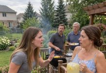 At a family barbecue, I accidentally bumped into my husband’s daughter, and she screamed, “Don’t ever touch me again!” Instead of asking what happened, my husband coldly told me, “Apologize to her or leave.” So I left without a word, but when they returned home, the sh0ck waiting for them changed everything.