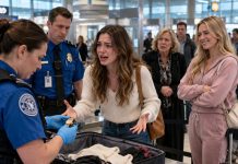 Airport security opened my suitcase and pulled out my mother’s missing diamond jewelry. “Ma’am, these items were reported stolen!” an officer announced as strangers stared at me like I was a criminal. Then my sister texted, “Maybe now you’ll learn not to steal Grandma’s inheritance from me.” My blood ran cold, because only one person had packed my suitcase that morning…