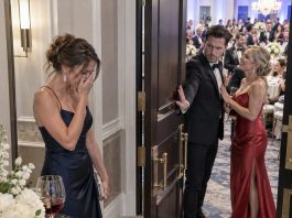 “Don’t come in. Larissa would find it awkward,” my husband said, shutting the ballroom door on me. I said nothing, left the wine at the desk, and made one call. The next morning, his entire business began to fall apart.