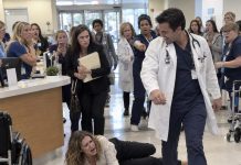 I collapsed in the hospital lobby, unable to move my legs, and my arrogant doctor stepped over me, laughing, but 17 women and one hidden file were about to destroy him. “Still performing, I see.”