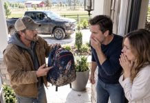 A stranger knocked on my door holding my son’s school backpack. “Found it on my land, sixty miles from here.” My son was at his grandmother’s all week. Or so my wife said. He hesitated. “Sir… it was next to something else. You need to see it yourself.” I didn’t tell my wife where I was going. What I found there made me call the police.