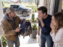 A stranger knocked on my door holding my son’s school backpack. “Found it on my land, sixty miles from here.” My son was at his grandmother’s all week. Or so my wife said. He hesitated. “Sir… it was next to something else. You need to see it yourself.” I didn’t tell my wife where I was going. What I found there made me call the police.