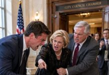 David shoved his wife so violently that her leg snapped beneath her. As Sarah screamed on the floor, his mother coldly ordered her to claim she’d slipped. But their three-year-old daughter saw everything and ran straight into a city council meeting to tell her grandfather.