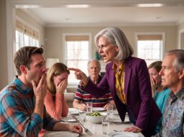 “We talked it over, we’re moving into your house next week,” my son-in-law announced at my dinner table. My daughter held my hand. I set down my napkin and replied, “Perfect timing. The movers come for the new owners on Friday.”