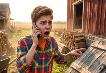 I hired a neighborhood kid to stack firewood while my daughter was away for the weekend. An hour later, his panicked call froze my blood: someone was tapping SOS on the iron doors of my locked root cellar.