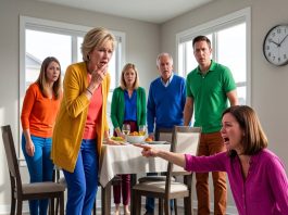 My mother-in-law mocked me as “uneducated,” kicking my plate onto the floor and forcing me to eat on my knees before her whole family. I stood up, looked her dead in the eye, and whispered: “Every single one of you, get out of my house right now.”