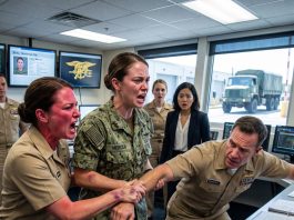 She wore an E-7 Chief’s anchors and believed she owned my future. Grabbing my arm, my sister dragged me before the commander and sneered, “Just another E-5 paper pusher!” She expected my Navy career to collapse. Instead, my SEAL Trident was confirmed, leaving everyone silent, especially her.