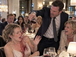 During our anniversary dinner, my husband demanded I pay for his entire family’s extravagant meal! When I refused, he splashed wine across my face while his mother laughed. He expected me to surrender. Instead, I pulled out my phone and called the police!