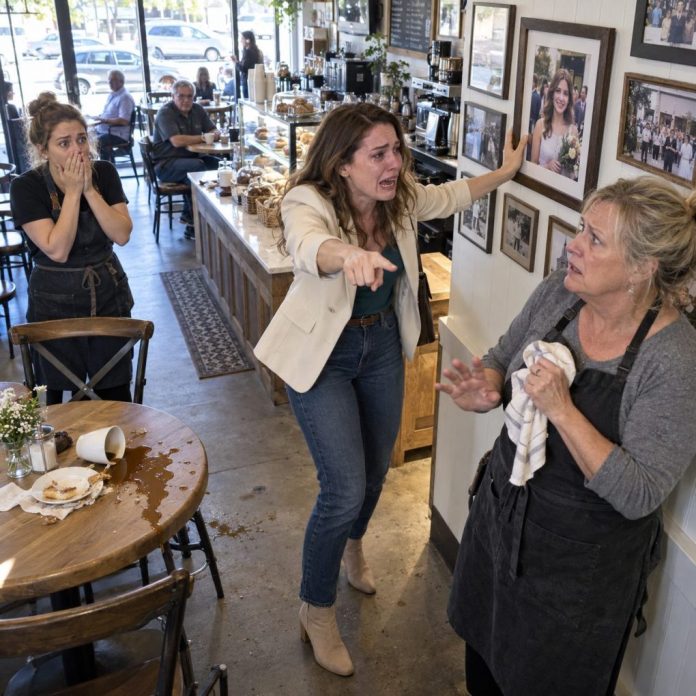 Confrontation dans un café sous tension
