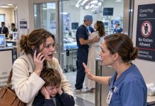 I brought my son to see my husband, the chief surgeon, but a nurse blocked us: “His girlfriend is with him. No visitors allowed!” I covered my son’s ears and called my brother: “Freeze every dollar we ever gave them. No mercy!”