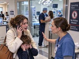 I brought my son to see my husband, the chief surgeon, but a nurse blocked us: “His girlfriend is with him. No visitors allowed!” I covered my son’s ears and called my brother: “Freeze every dollar we ever gave them. No mercy!”