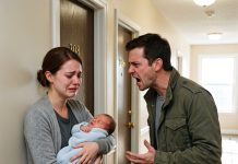 I brought my newborn baby home from the hospital, but a terrifying note was stuck to my apartment door: “DO NOT ENTER. CALL THE POLICE IMMEDIATELY.” When the officers arrived and stepped inside, one officer’s face turned pale.