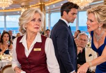 My Son’s In-Laws Took The Family On A Luxury Cruise — Everyone But Me. They Boarded And Found Me In Uniform, Working The Dining Room. His Mother-In-Law Sneered: “Wipe Our Table, Then Get Lost.” He Pretended Not To Know Me. He Had No Idea I Owned The Line. At The Next Port,… Their Bags Waited…