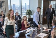 At the board meeting, my husband stripped me of my own project and handed my chair to his mistress. He told everyone I was too emotional to be there. But suddenly, my father-in-law — the company chairman — walked in and coldly asked: “Who is the one that should leave?!”