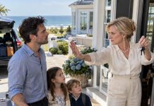 My mother banned me and my kids from our family’s beach house because she wanted to impress my sister’s wealthy in-laws, telling us we weren’t welcome where ‘important people’ were staying. I didn’t argue or ask her to reconsider; I simply walked away, never imagining that one innocent question from her VIP guests would turn her carefully planned gathering into a nightmare.