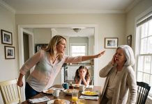 My daughter-in-law slapped me at breakfast to force me to sign over my lake house deed. Two phone calls later, a woman walked up my porch—and my son burst into tears.