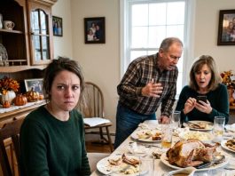 “You can’t even afford your own rent!” my mother laughed at Thanksgiving dinner. “What an embarrassment to this family!” My father joined in, sneering, “Stop pretending you’re successful!” I didn’t argue or defend myself. I simply smiled and replied, “You’re right.” They had no idea that I was the one sending them $4,800 every month. The next morning, I called Wells Fargo and said, “Cancel the $4,800 monthly transfers.” When my mother’s phone started buzzing, her smug smile was about to disappear forever…