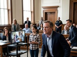 My wife filed for divorce, but during the hearing, my 13-year-old daughter suddenly asked the judge, May I show you something Dad doesn’t know about, Your Honor? The judge nodded. When the video started playing, the entire courtroom rose in silence…