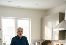 I walked in to find my wife paralyzed with fear at the kitchen table, while my daughter-in-law stood over her with a cold, sweet smile—until I checked the hidden camera footage and saw what really happened.