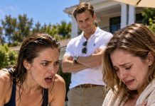My pregnant sister sat beside the pool wrapped in a thick towel despite the blazing heat. She insisted she was cold, but when the wind lifted the fabric, I saw purple fingerprints covering her thigh. Her husband’s reaction was even more disturbing than the bruises.