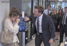 Inside a luxurious corporate lobby, a security guard tried to throw out a woman wearing worn shoes and a cheap jacket. The regional manager publicly called her a worthless beggar. Nobody knew she secretly owned the entire company. Minutes later, an unexpected phone call changed everything.