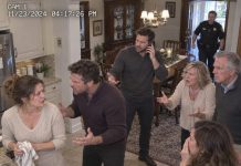 I returned home from a business trip two days early and found my mother forcing my exhausted wife and five-year-old daughter to scrub dishes while twenty guests enjoyed dinner. She threatened to deny them food. I stepped into the dining room, pulled out my phone, and dialed 911.