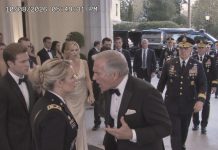My stepbrother shoved me aside at the White House entrance while my father mocked my military uniform. He had paid $50,000 to impress powerful generals and demanded I disappear. But when the nation’s top military leaders arrived, they weren’t looking for my father.