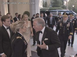My stepbrother shoved me aside at the White House entrance while my father mocked my military uniform. He had paid $50,000 to impress powerful generals and demanded I disappear. But when the nation’s top military leaders arrived, they weren’t looking for my father.