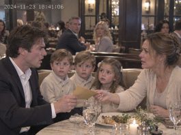 At a restaurant table, my ex-wife handed me a sealed envelope while three little children stared at me with my own eyes. I’d spent five years believing she abandoned our marriage. Then she revealed that my mother knew about her pregnancy before I did.