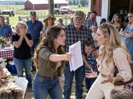 My cousin showed up to our family reunion acting like the farm already belonged to her, insulting my dad and humiliating my nephew until he ran away crying. When she finally announced that she intended to take control of the property, I decided the whole family deserved to hear the secret she had spent years hiding.