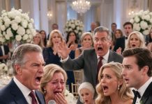 My son’s bride humiliated my wife in front of 180 wedding guests, then crushed the bracelet our late daughter had given her. My son watched and smiled. I stood up, took the microphone, and canceled a $2.4 million transfer. That’s when the bride’s father shouted, “We already used the money!”