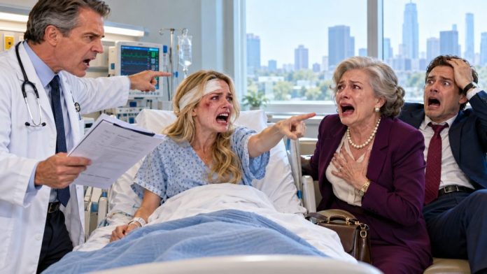 Dramatic Hospital Room Confrontation