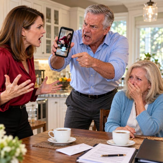 Family Confrontation Over Phone Evidence