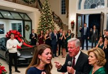 At our Christmas party, my parents surprised my brother with a $90,000 Porsche. I stood there watching as my dad smiled proudly and said, “Your brother deserves luxury. You owe us your paycheck.” Those words hurt more than I wanted to admit. But instead of arguing, I simply smiled and walked away. Just 30 minutes later, my parents were in complete panic when the FBI knocked on our door…