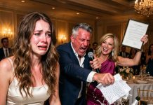 My dad trashed my late mom’s handwritten wedding speech at my rehearsal dinner to toast his new wife as my “real mother” — i stayed silent, but one week before my wedding i made one quiet change to the guest list… and he froze the moment he walked into the venue