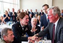 “Something wrong, Hal?” Dad laughed after my brother told 22 guests, “Kandahar. Three trucks. I pulled them out myself.” Dad beamed at his admiral friend. I hid my scarred left hand beneath the table too late. The admiral stopped chewing. He ordered: “Son. Show me your hands.”