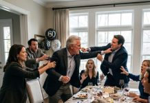 At my dad’s 60th birthday party, he raised his glass and announced, “I’m giving my $4.6 million house to your sister.” Everyone burst into applause. Then he turned to me and added, “And you get absolutely nothing.” I simply smiled, took a sip of water, and checked my phone. Exactly six minutes later, his realtor rushed into the room, looking terrified. “Why did you just…”