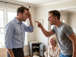 I put my $200k savings in my mom’s safe, but when I asked for it back, she smiled and said, ‘I used your money for your brother’s trip to Europe.’ When I confronted him, he slammed my head onto the glass table, screaming, ‘How dare you ask about the money?’ I left bleeding, but a few hours later, a knock on her door changed her life forever.
