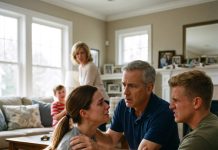As Mom struck my 8-year-old, Dad and my brother held me still, telling me not to move. I stopped fighting back. It only took 6 whispered words to wipe the smile right off my dad’s face.