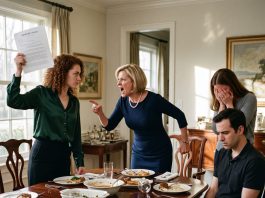 Five days into my marriage, my sister-in-law slapped my hand away from the serving dish and declared, “New wives eat last in this house.” I put down my fork and revealed the one thing her entire family had forgotten: the deed was already in my name.