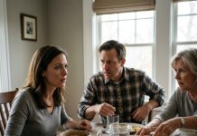At a family dinner, I caught my husband secretly pouring something into my food bowl. My heart nearly stopped, but I forced myself to stay calm and pretended I hadn’t noticed. When everyone was distracted, I quietly switched my bowl with my mother-in-law’s. Nobody saw what I had done. But exactly ten minutes later, something happened that made my blood run cold…