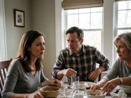 At a family dinner, I caught my husband secretly pouring something into my food bowl. My heart nearly stopped, but I forced myself to stay calm and pretended I hadn’t noticed. When everyone was distracted, I quietly switched my bowl with my mother-in-law’s. Nobody saw what I had done. But exactly ten minutes later, something happened that made my blood run cold…