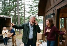 I renovated my late father’s lake cabin in total silence. Then my neighbor texted: “There’s a moving truck outside.” I drove straight there and found my daughter moving in without a word. That’s when I called the police.