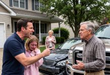 MY DAD RAMMED HIS TRUCK INTO MY CAR AFTER I STOPPED HIM FROM BLACKMAILING MY TEEN DAUGHTER. MOM JUST LAUGHED AT THE WRECK—UNTIL HE LOST EVERYTHING.