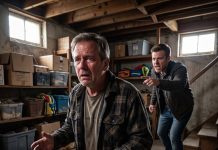 My daughter spent 4 months in the hospital after a mysterious “fall” at her in-laws’ vacation house. Her husband watched me like a hawk the entire visit, but as we hugged goodbye, she whispered: “Dad… the basement. Hurry.” What I found down there shattered everything.